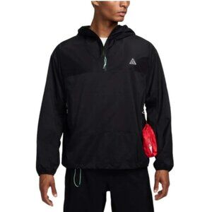 Nike ACG Trail Snacks Jacket Black 1/4 Zip Packable FQ3062 010 Men’s Size S New